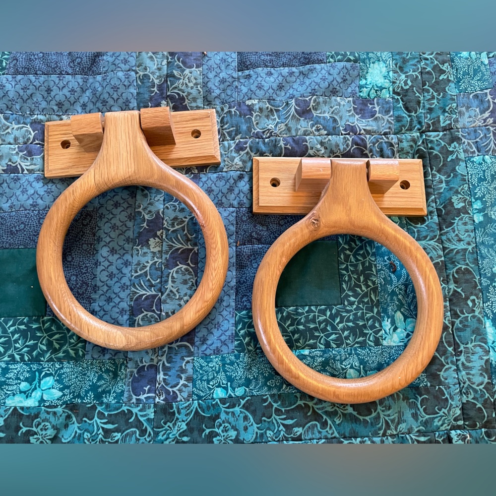 Wooden Towel Ring Set (2)